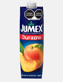 jugo de durazno en tatra pak