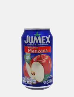 jugo néctar de lata sabor manzana