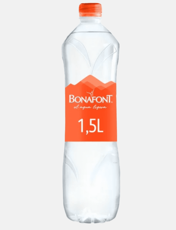 Agua bonafont de 1.5 litros