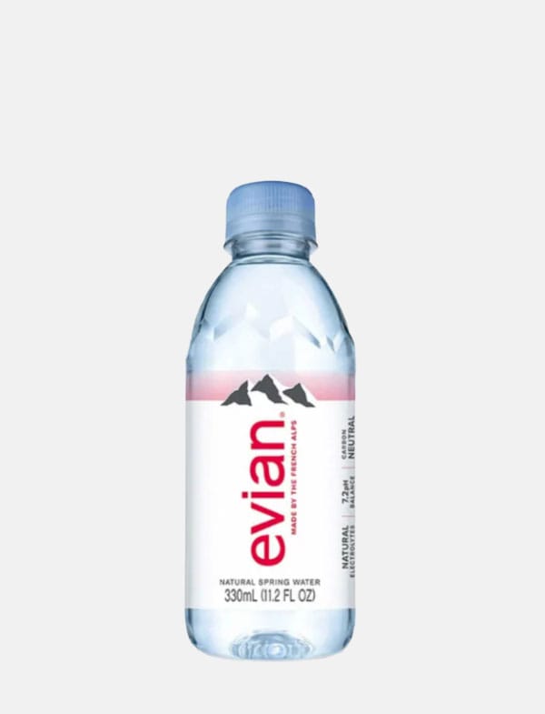 agua evian 330ml PET
