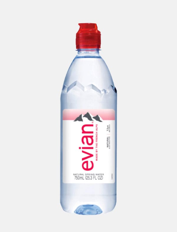 agua evian sport 750ml botella PET