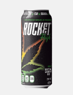 Bebida Energizante con CBD Rocket High sabor Guaraná 473 ml