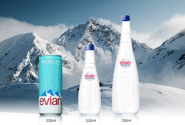 Sparkling evian, precio de mayoreo en Quintana Roo con Abamex Distribuidores