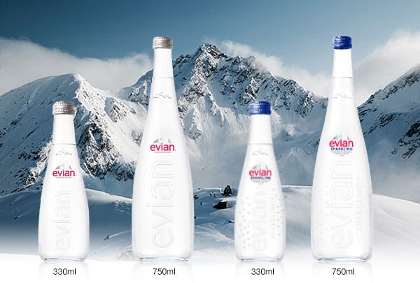 Agua evian al mayoreo y menudeo, distribución personalizada en Quintana Roo